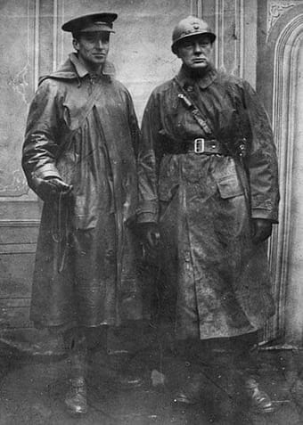 1916-Winston Churchill and Colonel of Royal Scots Fusiliers | The Eleventh Hour