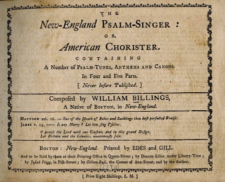 1770-William Billings-England Psalm Singer