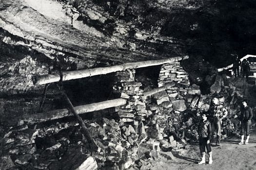 Mammoth Cave saltpeter vats - 1965