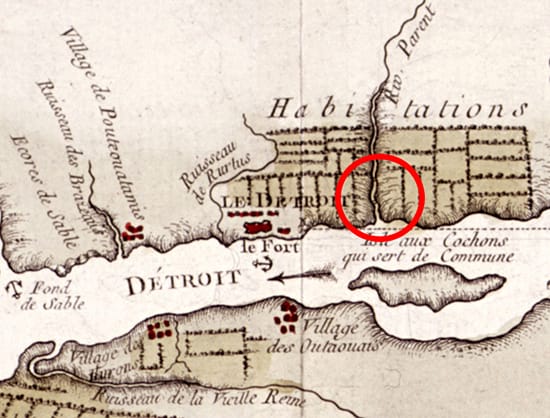 Pontiac and British at Parents Creek, Detroit 1763