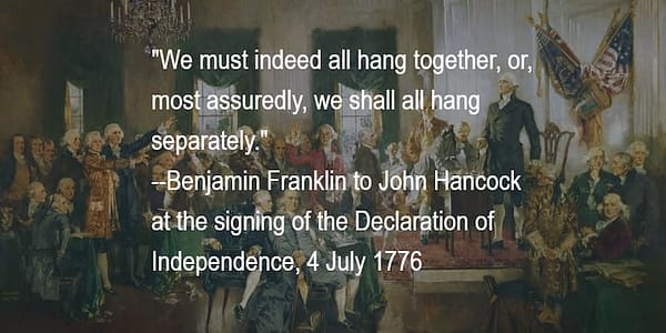 Benjamin Franklin to John Hancock - 1776