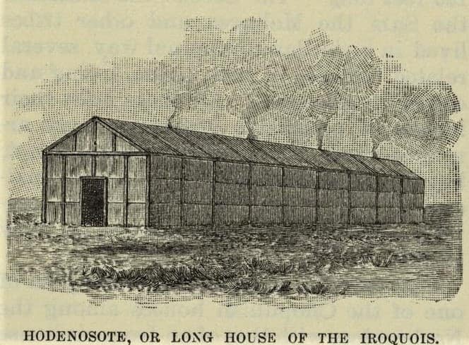 Iroquois long house-Tanaghrisson the Half-King