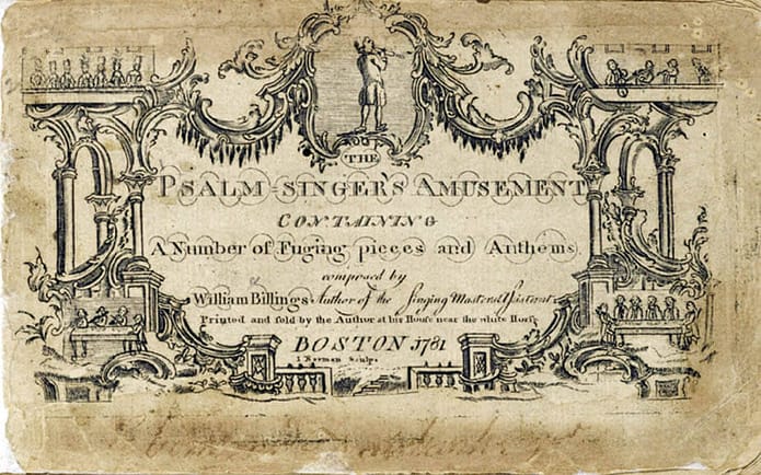 William Billings-Psalm Singer Amusement