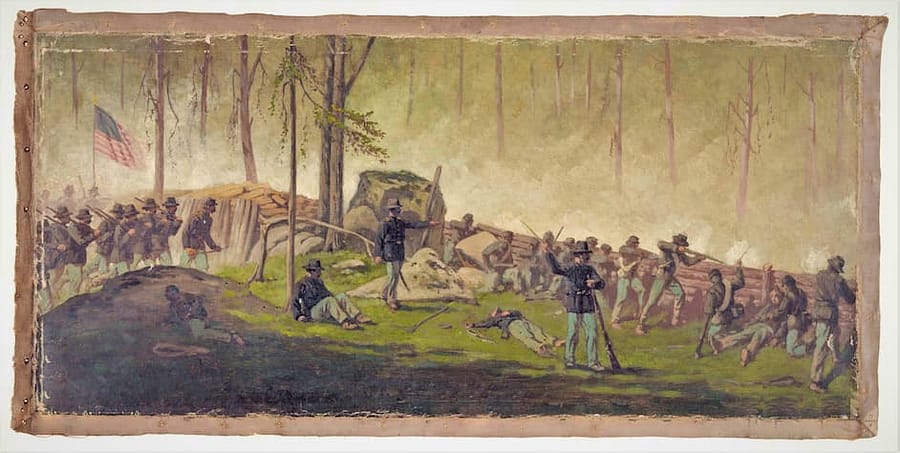 1863-Gettysburg-Greene's NY Union Brigade Defending Culp's Hill 1863-Gettysburg-Greene's NY Union Brigade Defending Culp's Hill